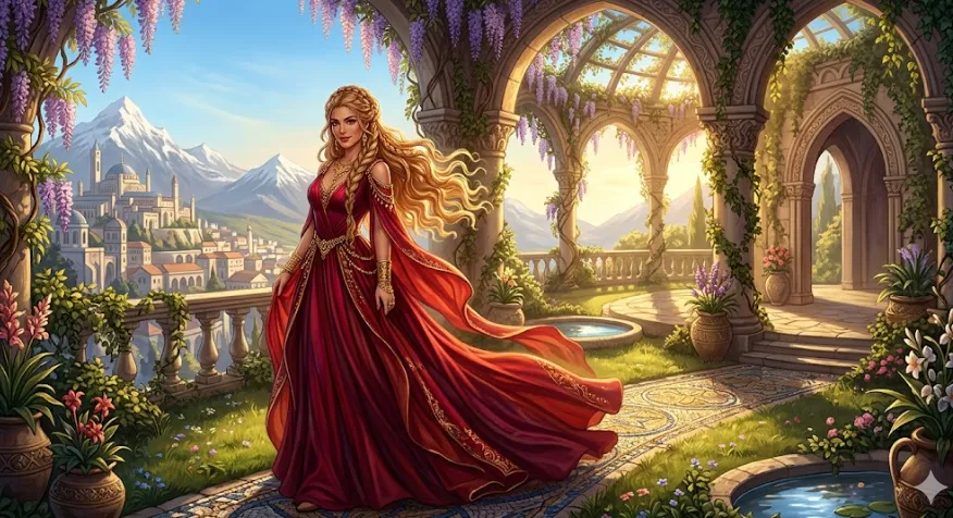 Portrait of Morrigan, the Phantom Queen of the Night Court.